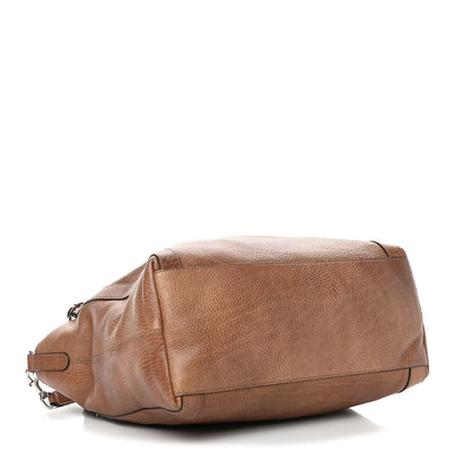 Gucci Pebbled Calfskin Medium Miss GG Top Handle Bag Light Cuir 3 of 4