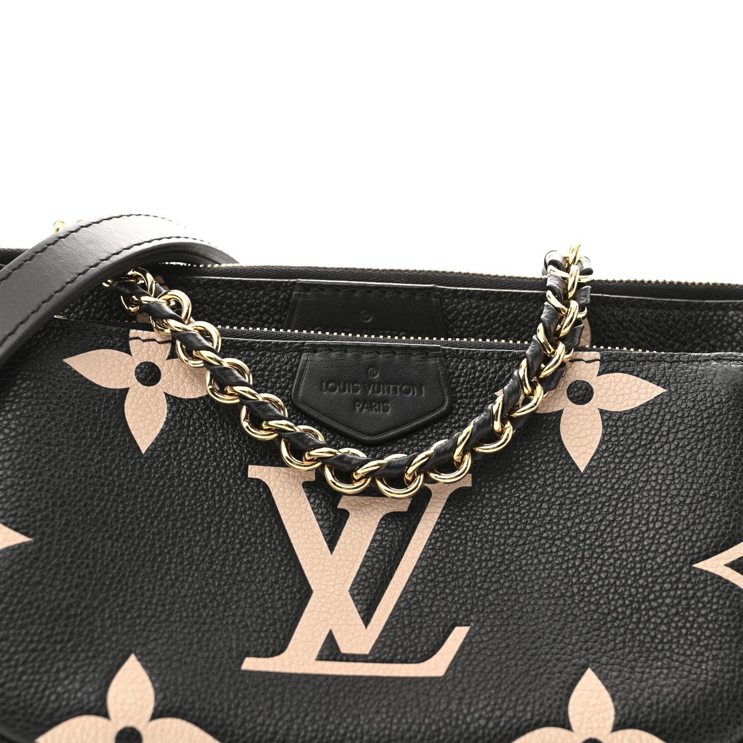 Louis Vuitton Empreinte Monogram Giant Multi Pochette Accessories Black Beige 14 of 16