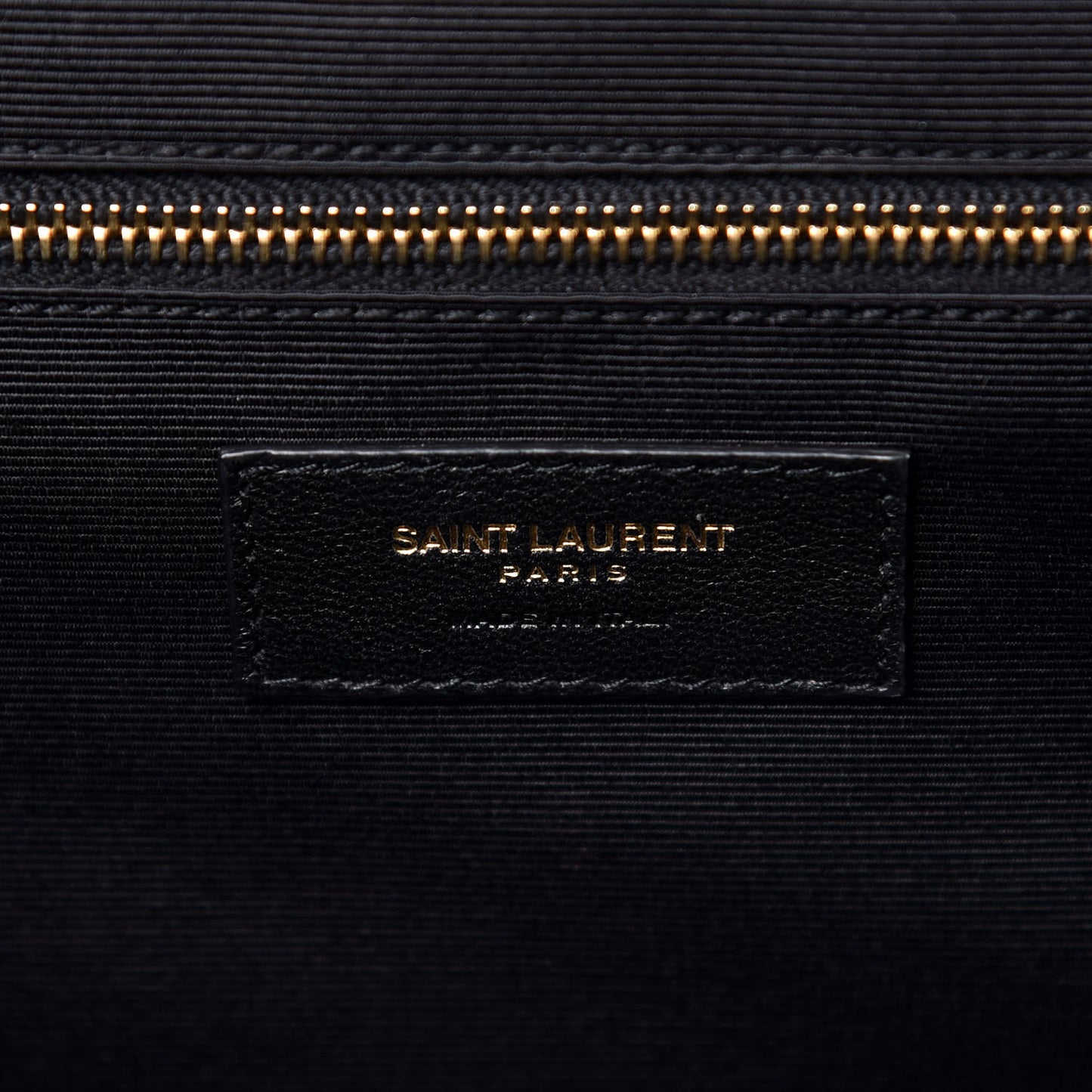 Grain De Poudre Textured Mixed Matelasse Large Triquilt Monogram Satchel Black