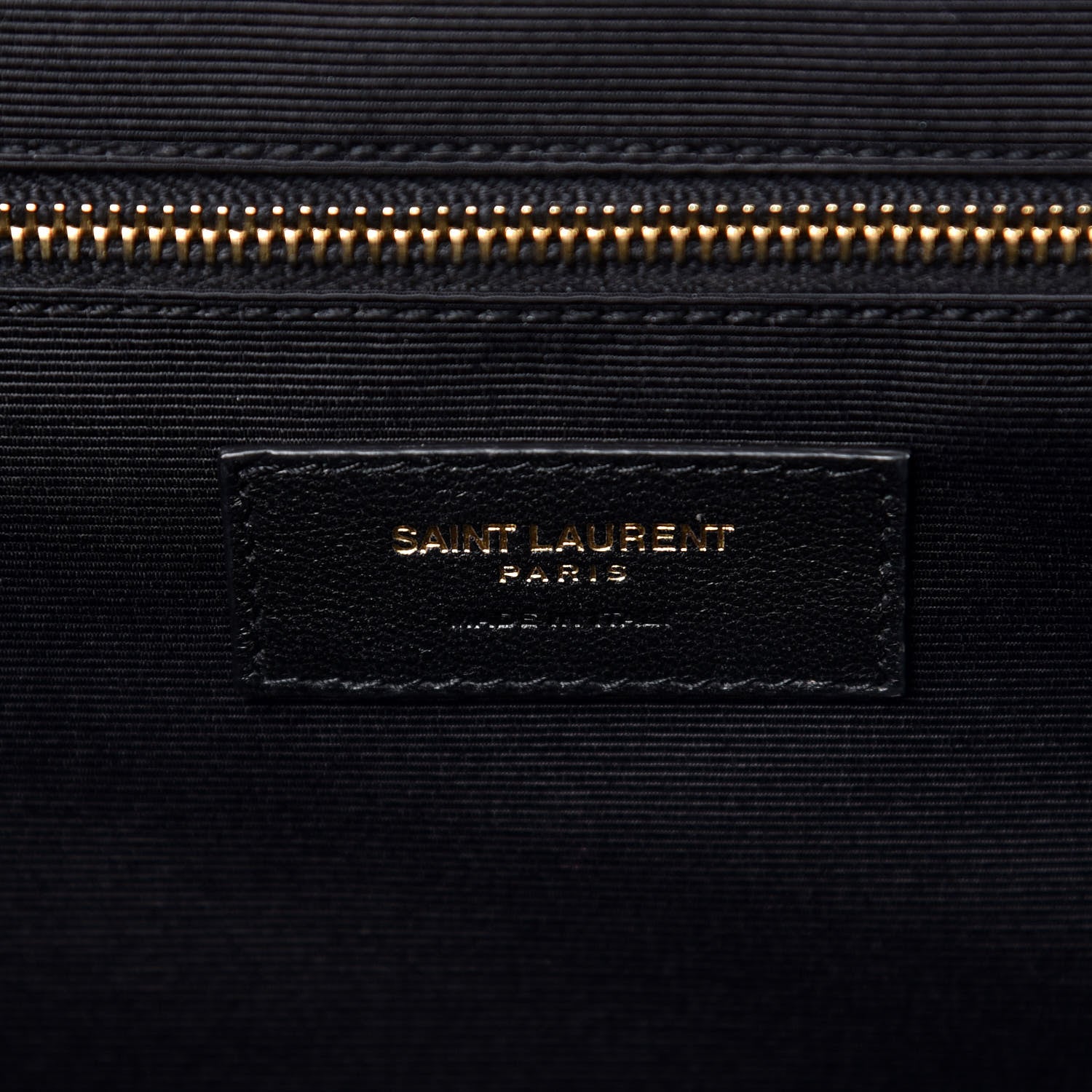 Saint Laurent Grain De Poudre Textured Mixed Matelasse Large Triquilt Monogram Satchel Black 7 of 10