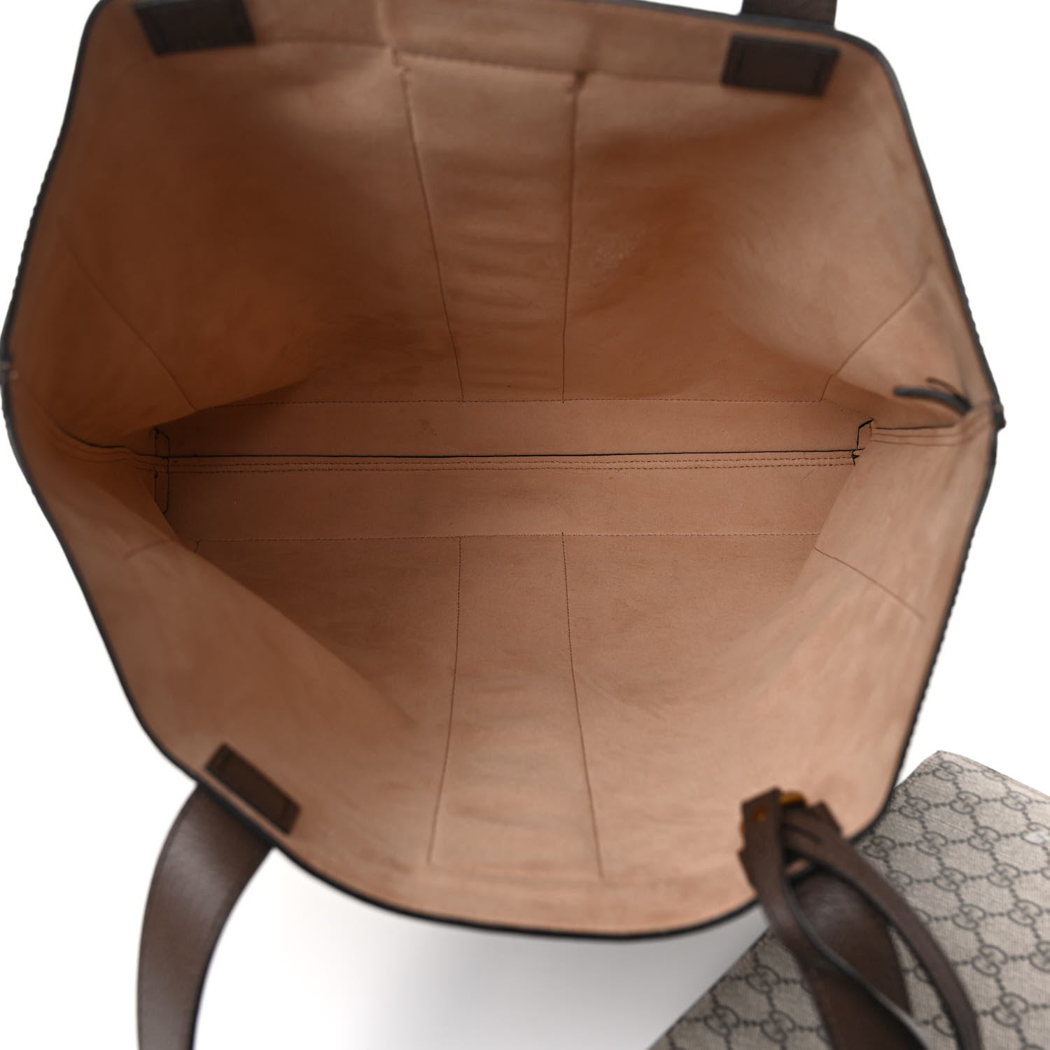 Gucci GG Supreme Monogram Web Large Ophidia Vertical Shopping Tote Brown 5 of 14