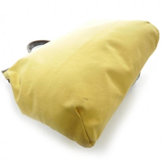 Marc Jacobs Canvas Satin Serafima Frog Bag on Bag Yellow 5 of 10