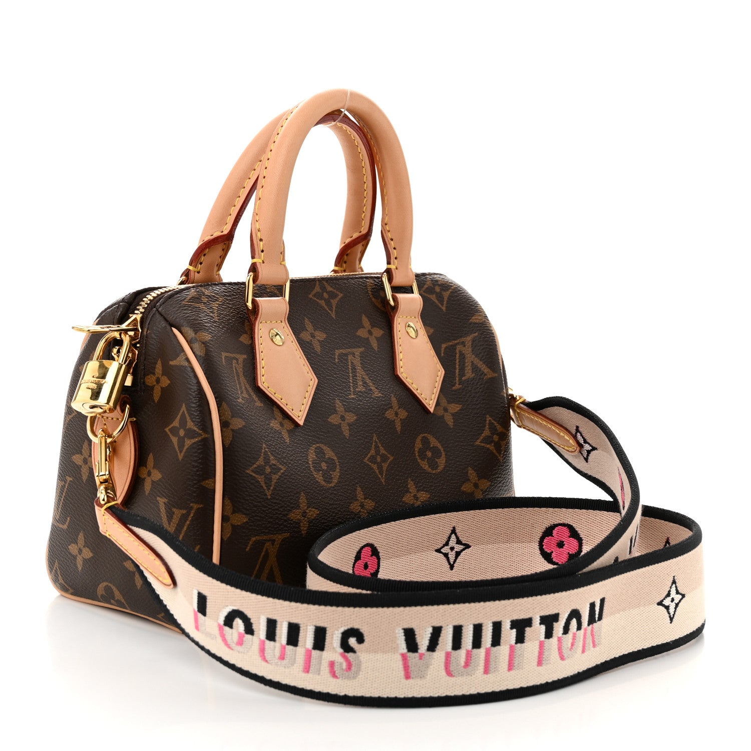 Louis Vuitton Monogram Speedy Bandouliere 20 Black 3 of 9