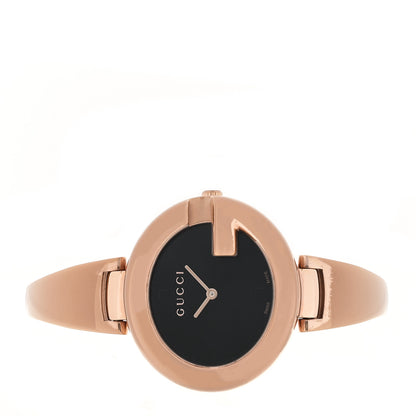 Gucci Stainless Steel 36mm Guccissima Quartz Watch Black 2 of 5