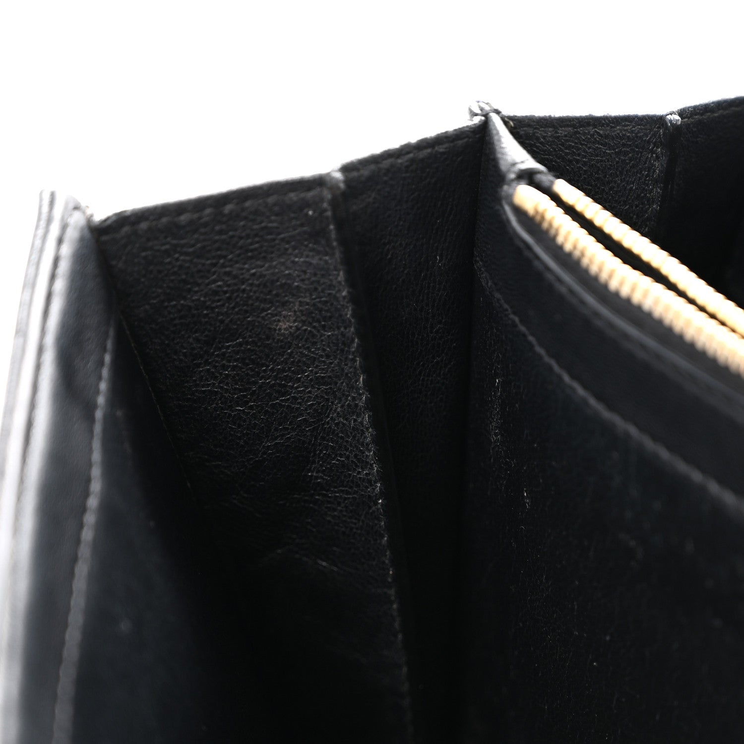 Saint Laurent Lambskin Matelasse Monogram Vicky Chain Wallet Black 11 of 16