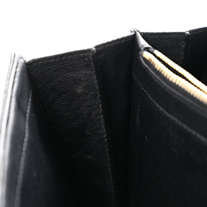 Saint Laurent Lambskin Matelasse Monogram Vicky Chain Wallet Black 11 of 16