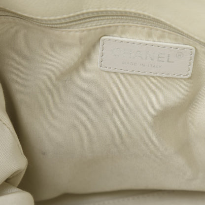 Chanel Caviar Quilted Large Casual Pocket Tote White 13 of 19