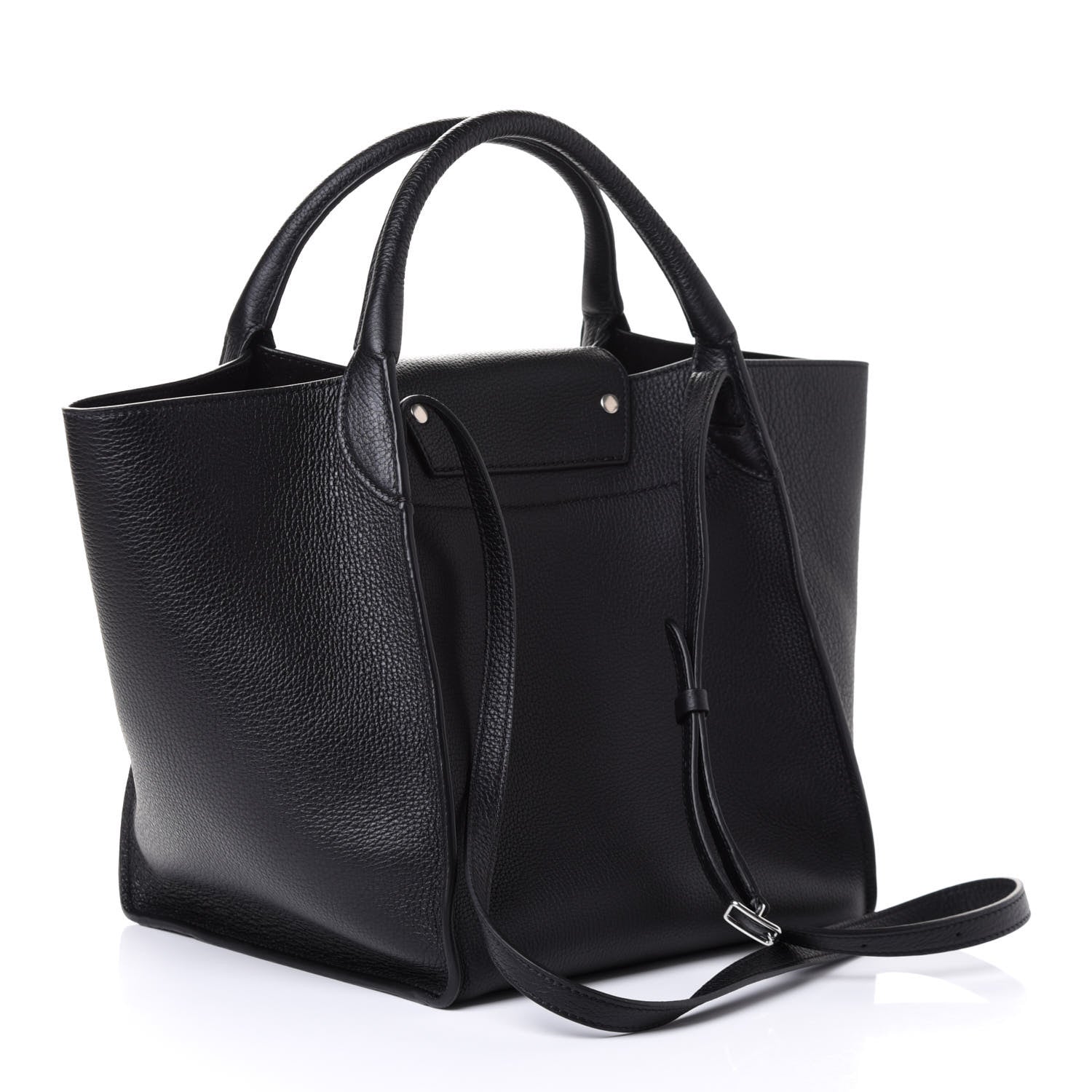 Celine Supple Grained Calfskin Small Long Strap Big Bag Black 2 of 4