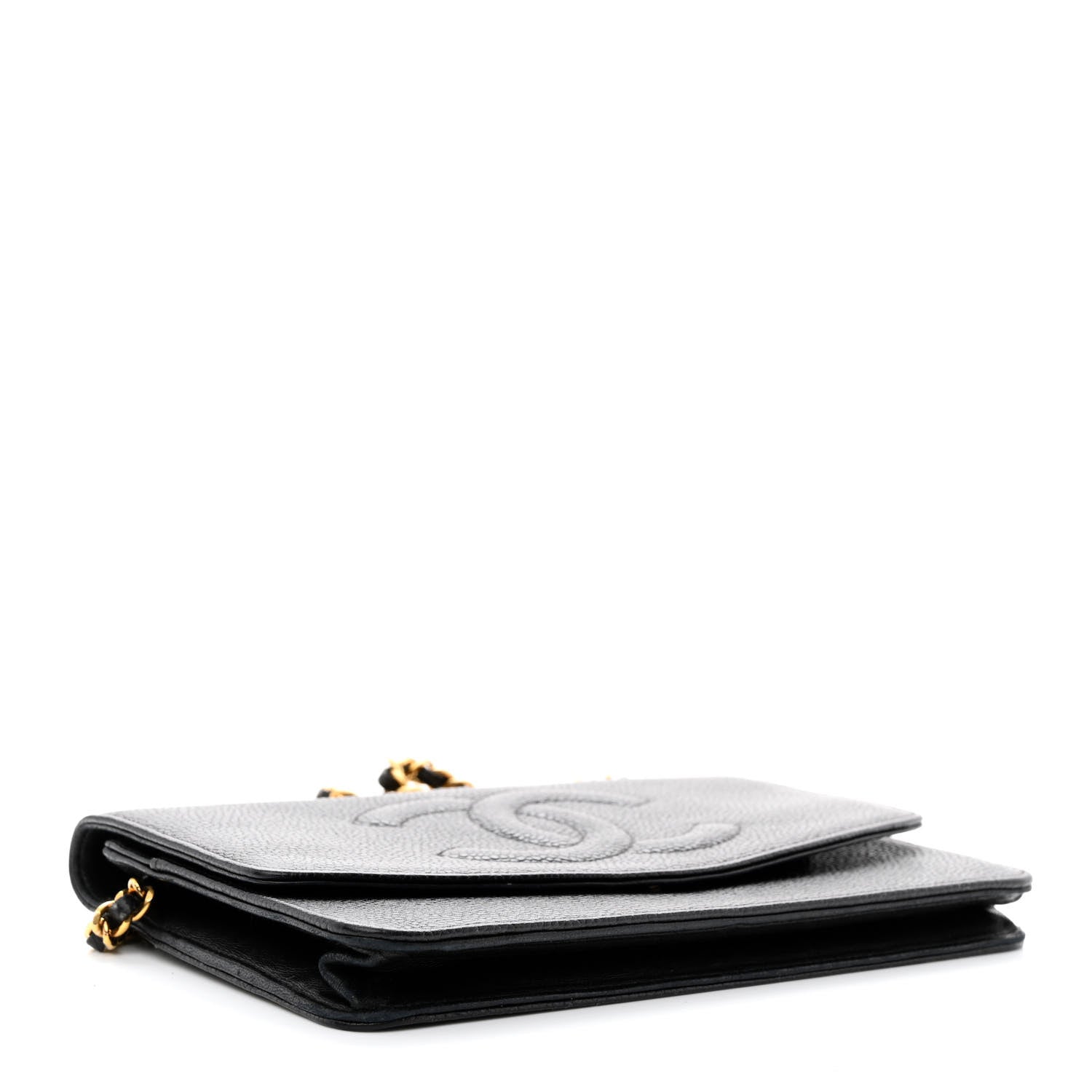Chanel Caviar Timeless CC Wallet on Chain WOC Black 4 of 15