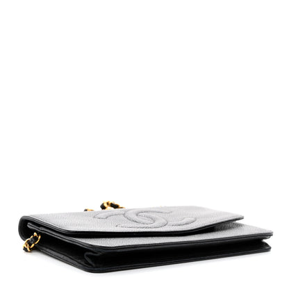 Chanel Caviar Timeless CC Wallet on Chain WOC Black 4 of 15