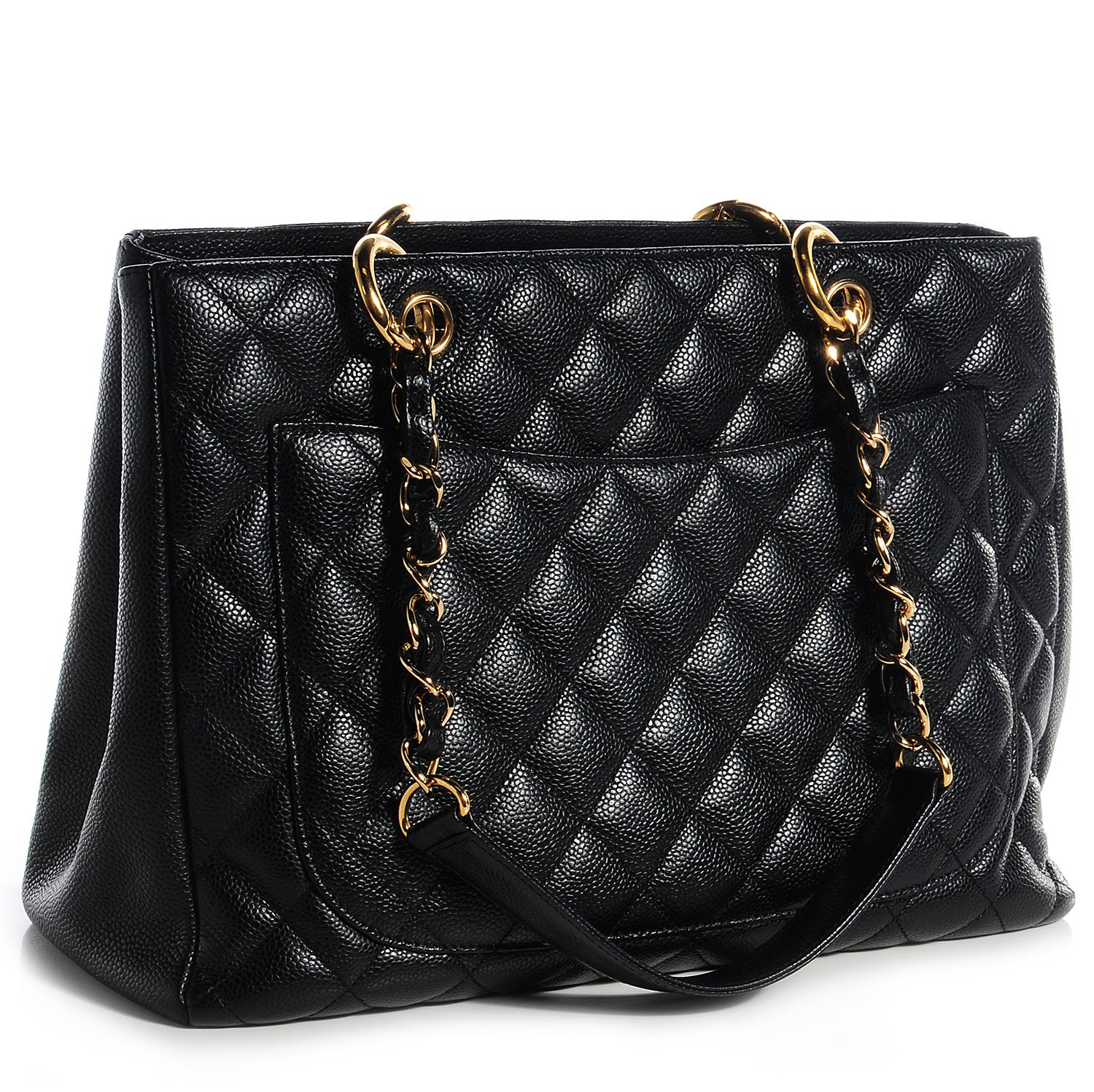 Chanel Caviar Grand Shopping Tote GST Black 3 of 7