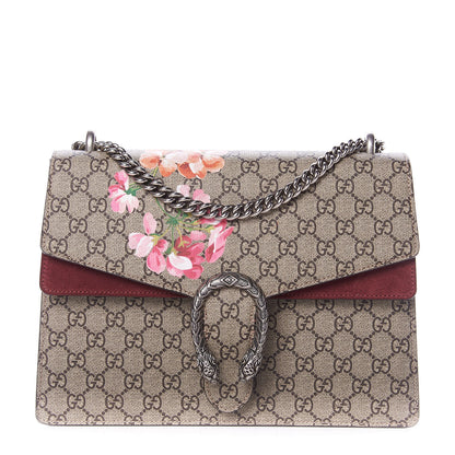 Gucci GG Supreme Monogram Blooms Medium Dionysus Shoulder Bag Beige Multicolor Dry Rose 1 of 9