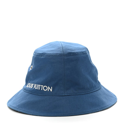 Louis Vuitton Monogram Denim Transformable Bob Bucket Hat 58 Blue 8 of 15