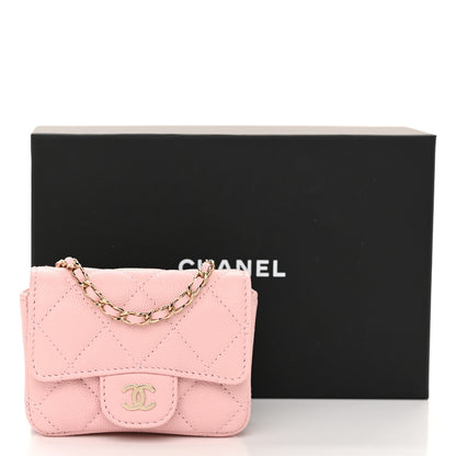 Chanel Caviar Quilted Mini Chain Belt Bag Light Pink 12 of 12