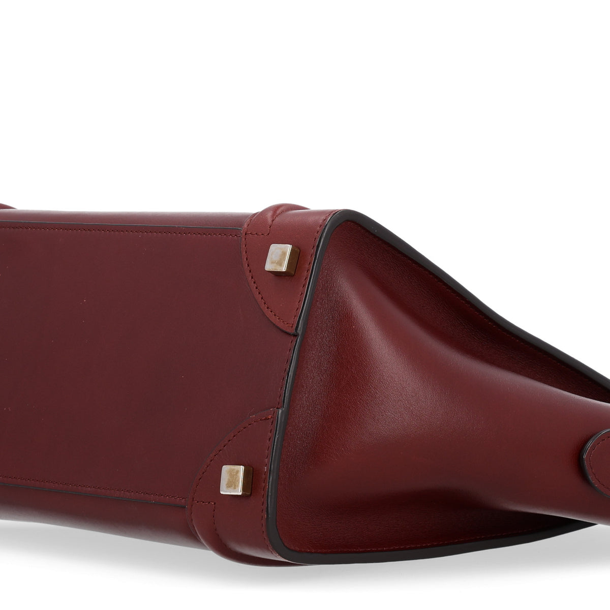 Smooth Calfskin Micro Luggage Burgundy