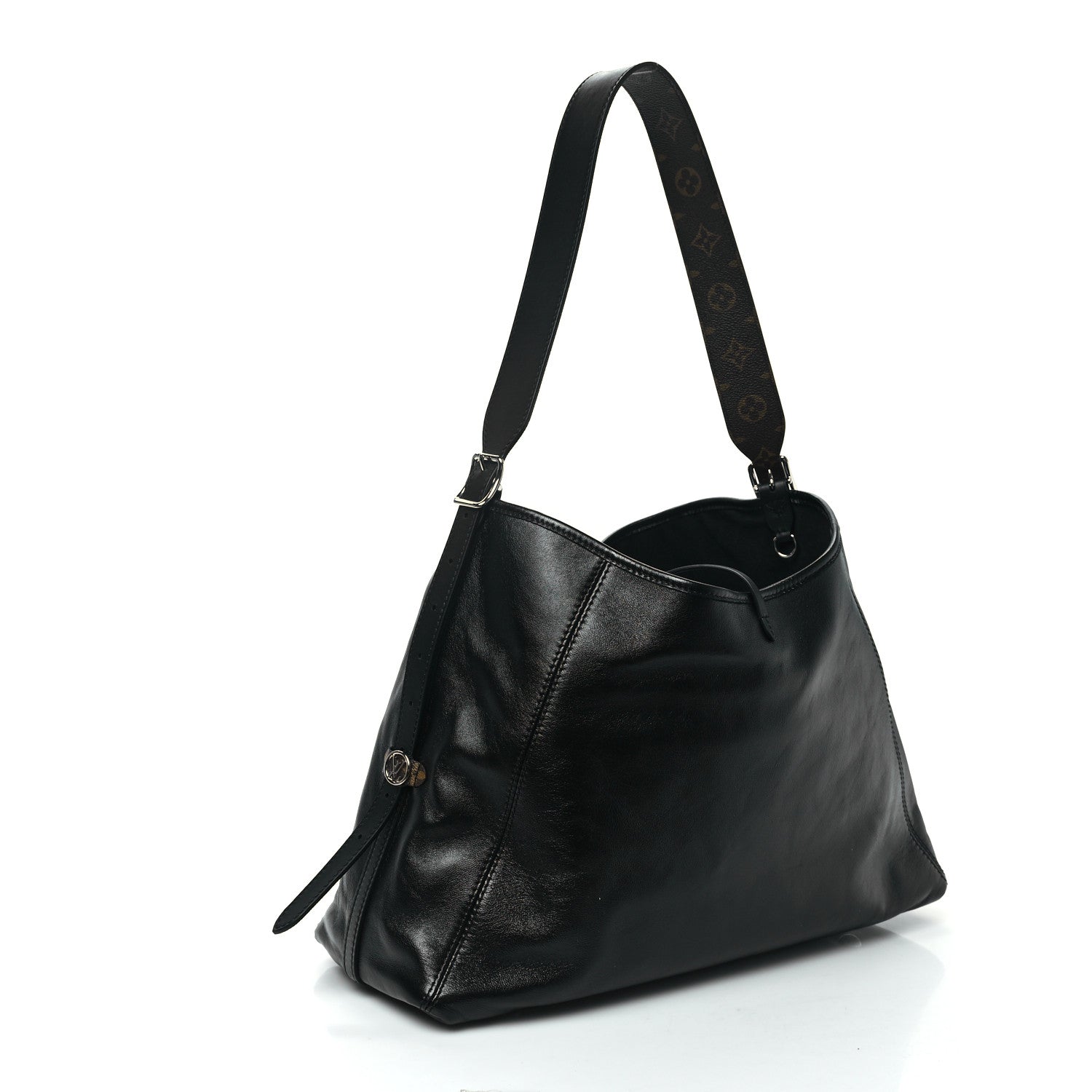 Louis Vuitton Lambskin CarryAll Vibe MM Black 3 of 10