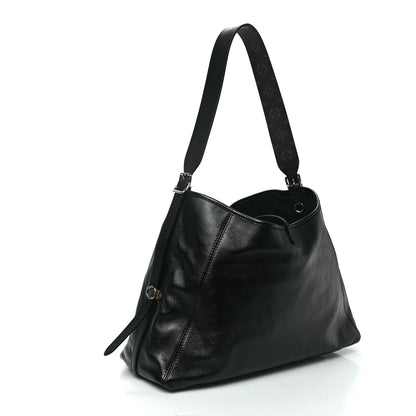 Louis Vuitton Lambskin CarryAll Vibe MM Black 3 of 10