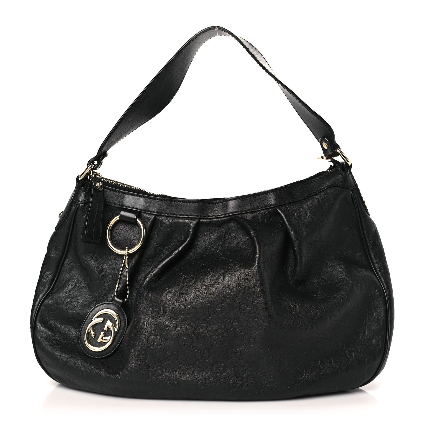 Guccissima Medium Sukey Hobo Black