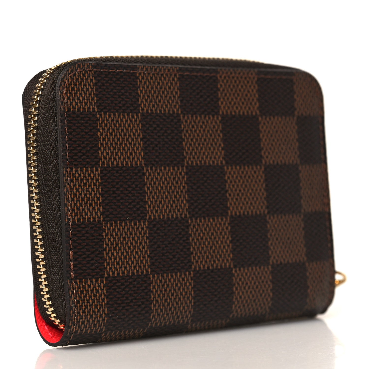 Louis Vuitton Damier Ebene 2021 Christmas Animation London Zippy Coin Purse Red 3 of 6