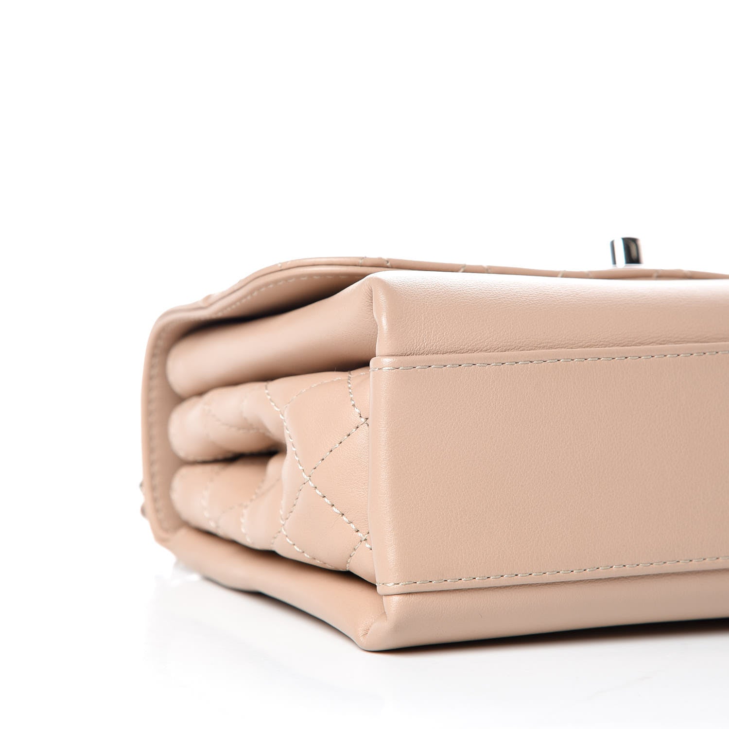Chanel Calfskin Mini Tramezzo Flap Beige 5 of 9