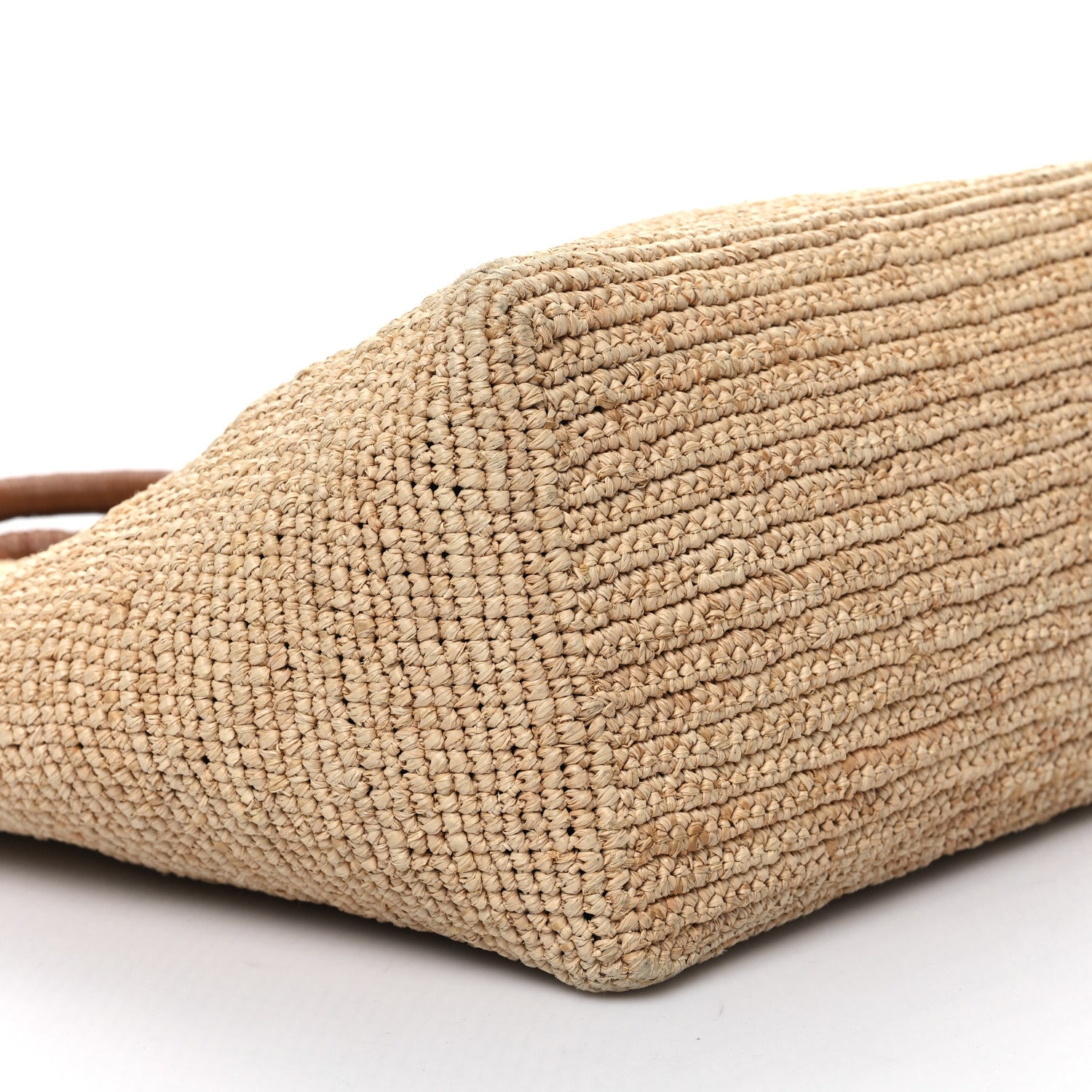 Prada Paglia Vitello Woven Top Handle Tote Naturale Cognac 8 of 10