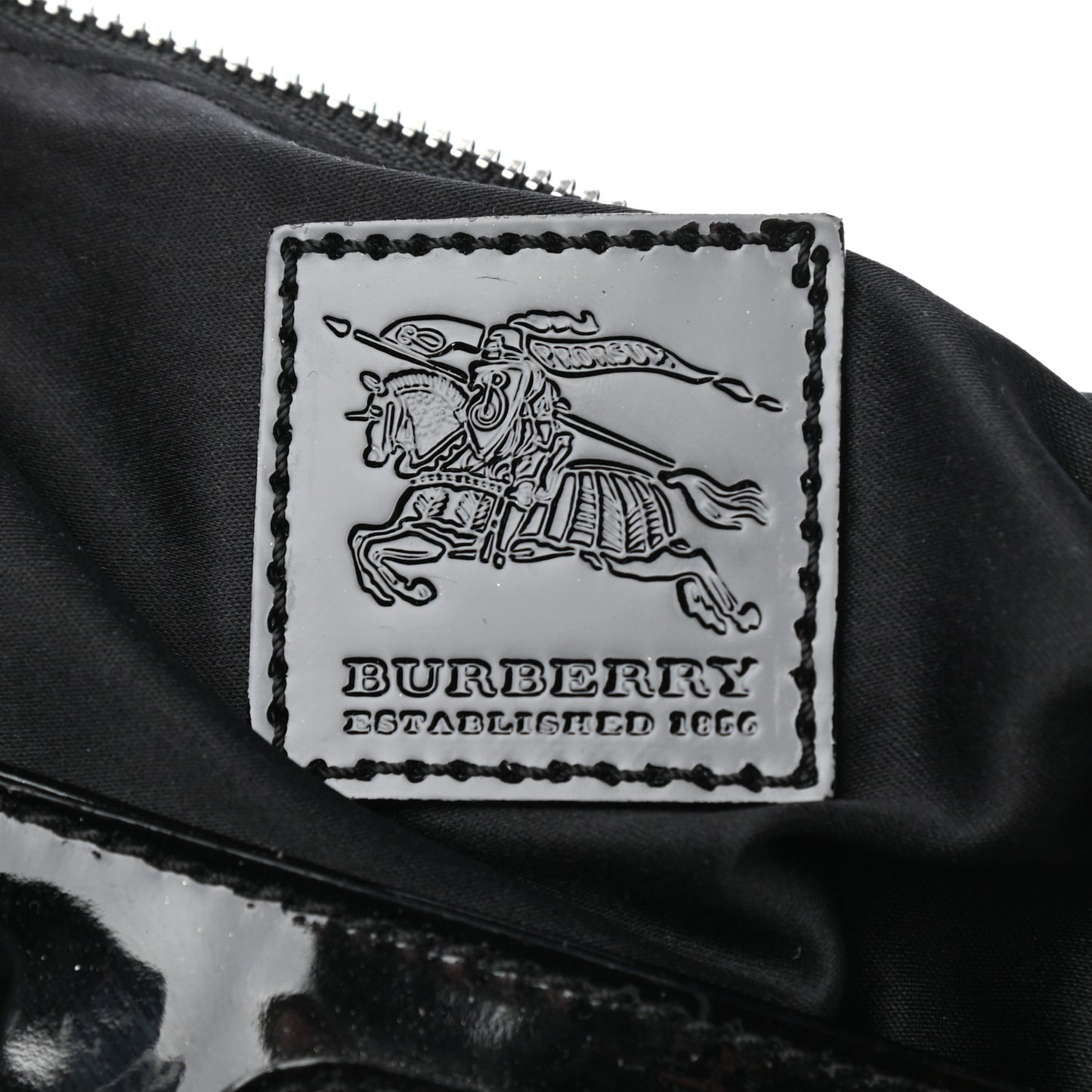 Patent Quilted Beaton Black