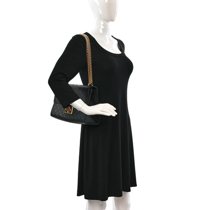 Gucci Guccissima Medium Padlock Shoulder Bag Black 2 of 10