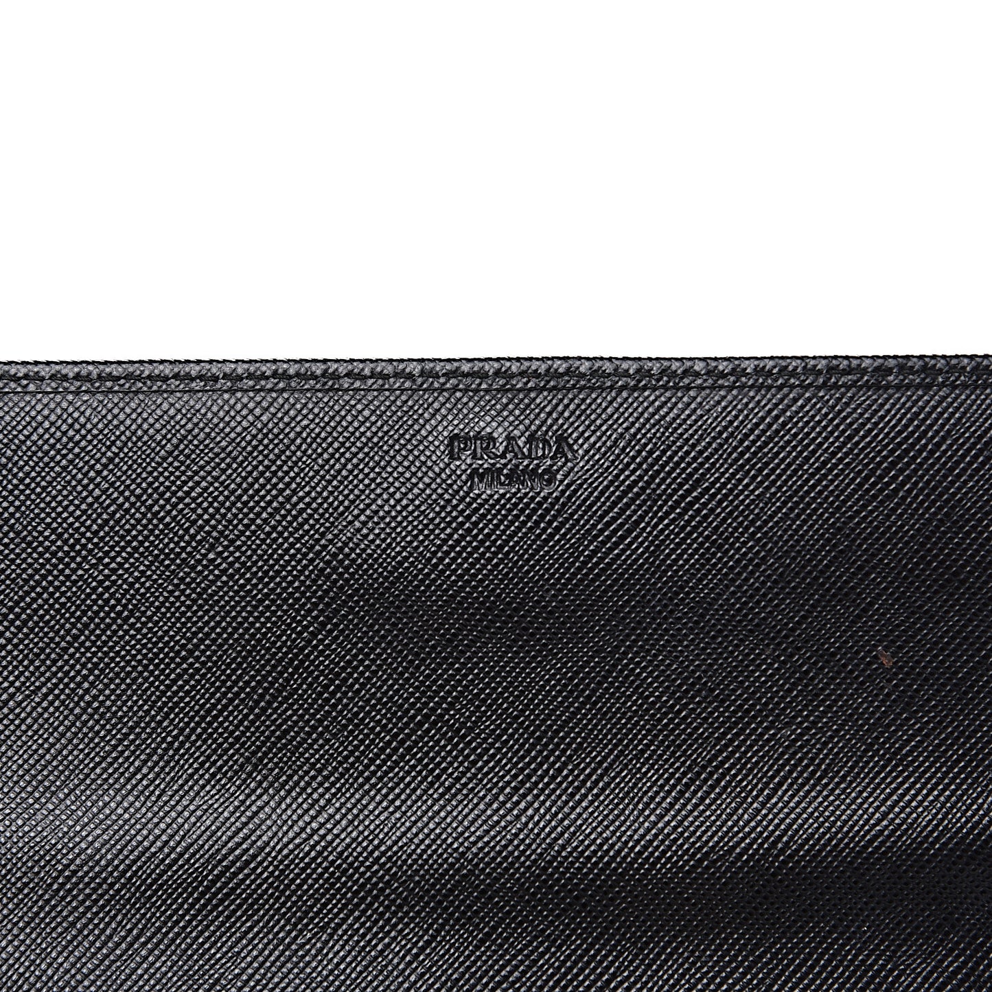Saffiano Metal Oro Chain Wallet Black