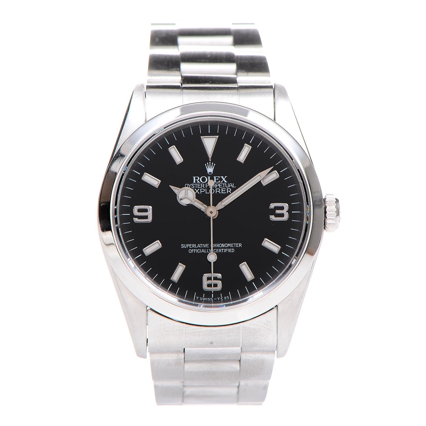 Stainless Steel 36mm Oyster Perpetual Explorer Watch Black 14270