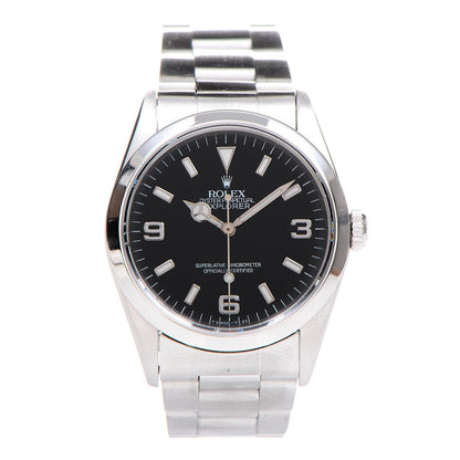Rolex Stainless Steel 36mm Oyster Perpetual Explorer Watch Black 14270 1 of 6