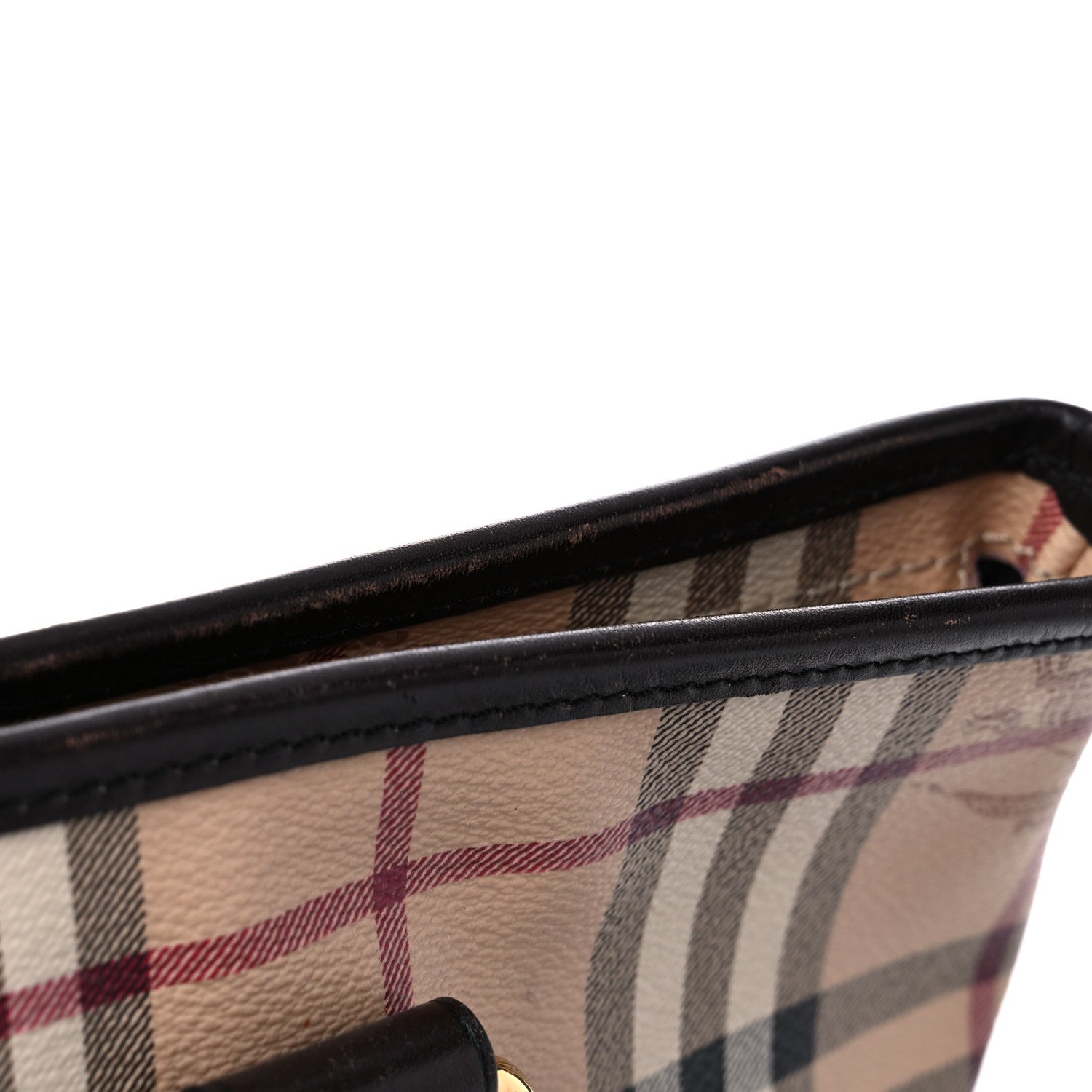 Burberry Haymarket Check Nick Tote Chocolate 13 of 14