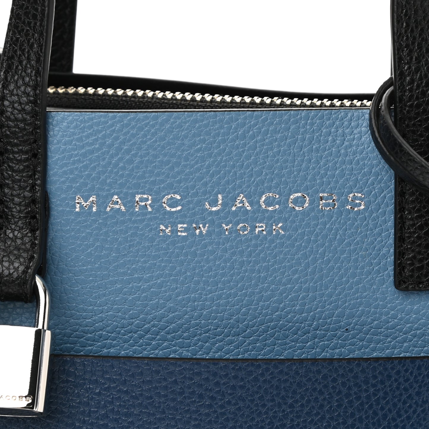 Calfskin Mini Grind Tote Bag Blue Heaven Multi
