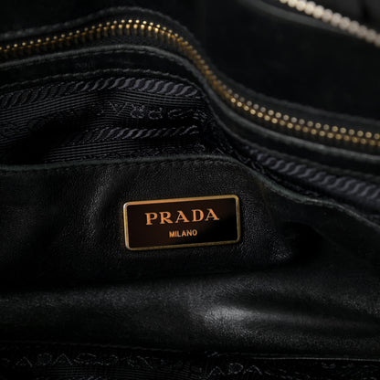 Prada Tessuto Nylon Gaufre Shopping Satchel Black 7 of 10