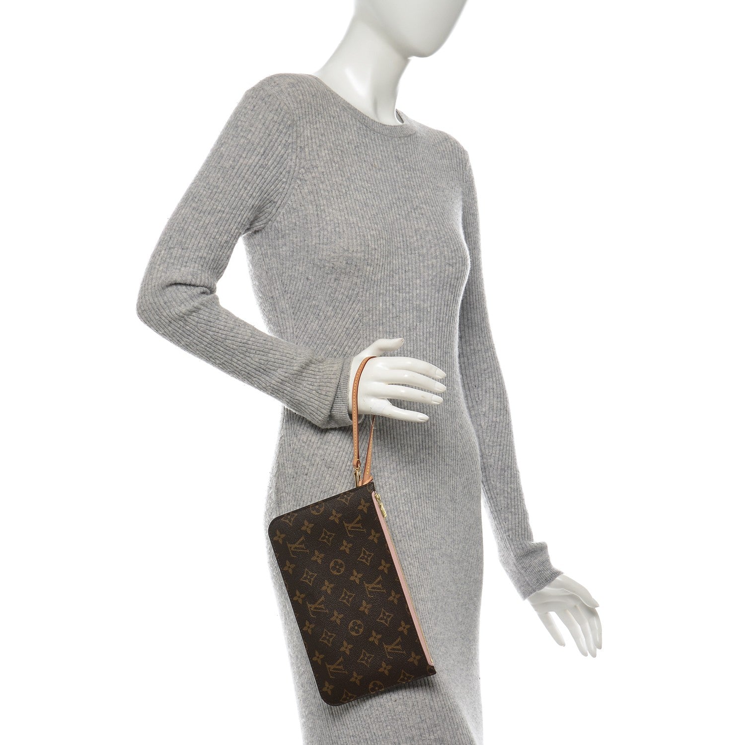 Louis Vuitton Monogram Neverfull MM GM Pochette Rose Ballerine 2 of 6