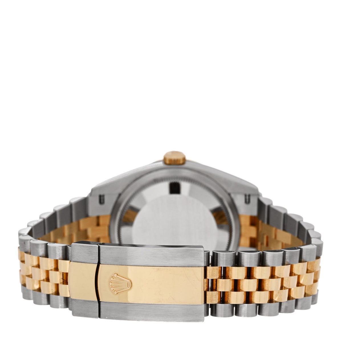 Stainless Steel 18K Yellow Gold Diamond 36mm Oyster Perpetual Datejust Watch Silver Roman 126233