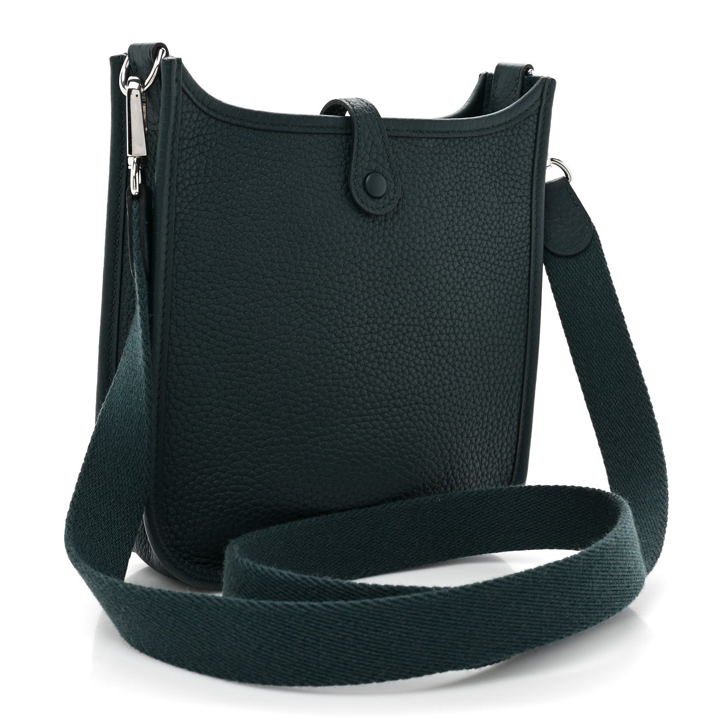 Hermes Taurillon Clemence Evelyne TPM Vert Cypress 3 of 8