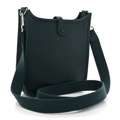 Hermes Taurillon Clemence Evelyne TPM Vert Cypress 3 of 8