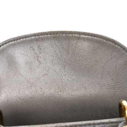 Christian Dior Metallic Lambskin Cannage Mini Lady Dior Grey 12 of 19