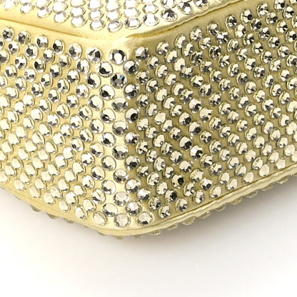 Prada Satin Crystal Re-Edition 2005 Shoulder Bag Ananas 10 of 11