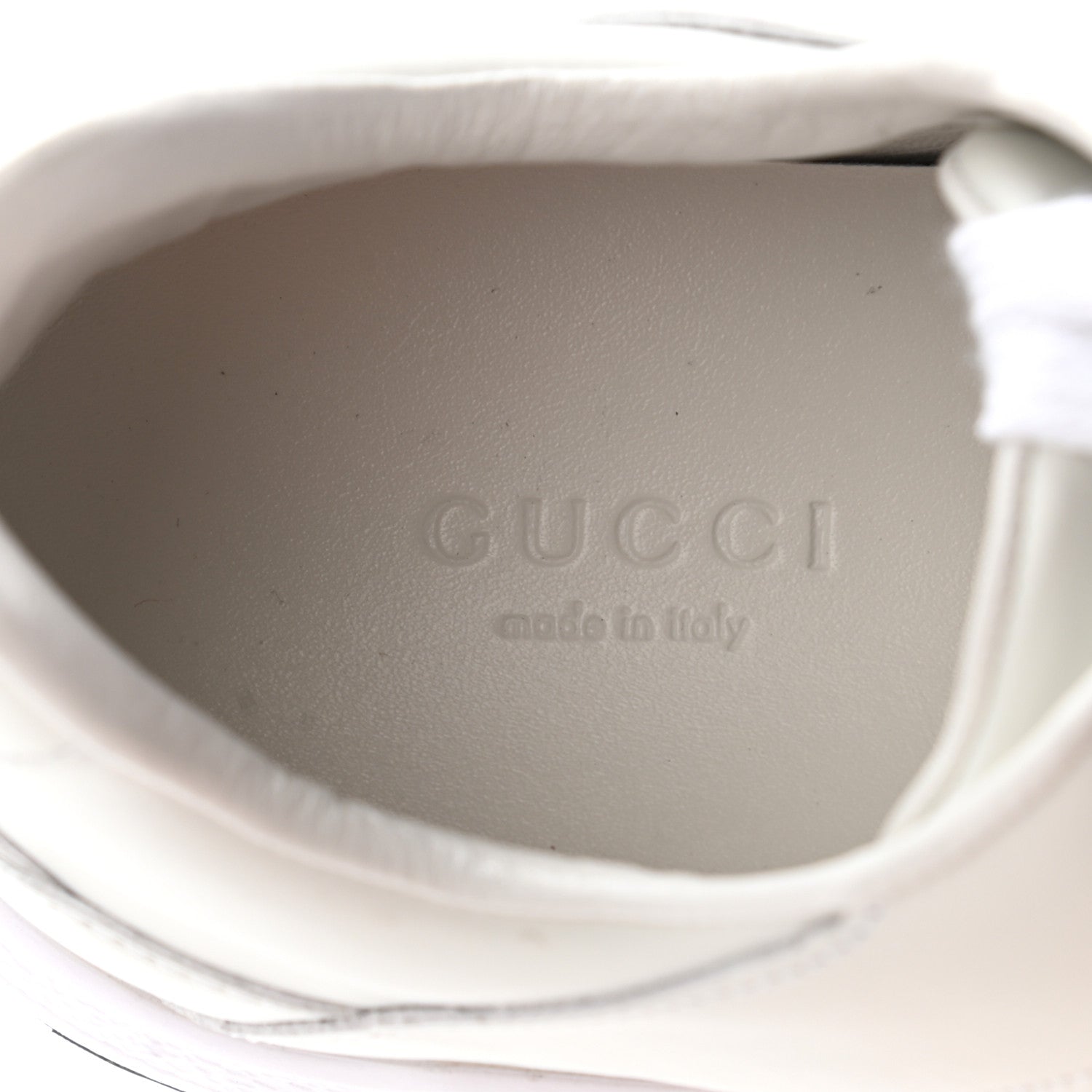 Gucci Calfskin Womens Interlocking G Sneakers 37 White 9 of 13