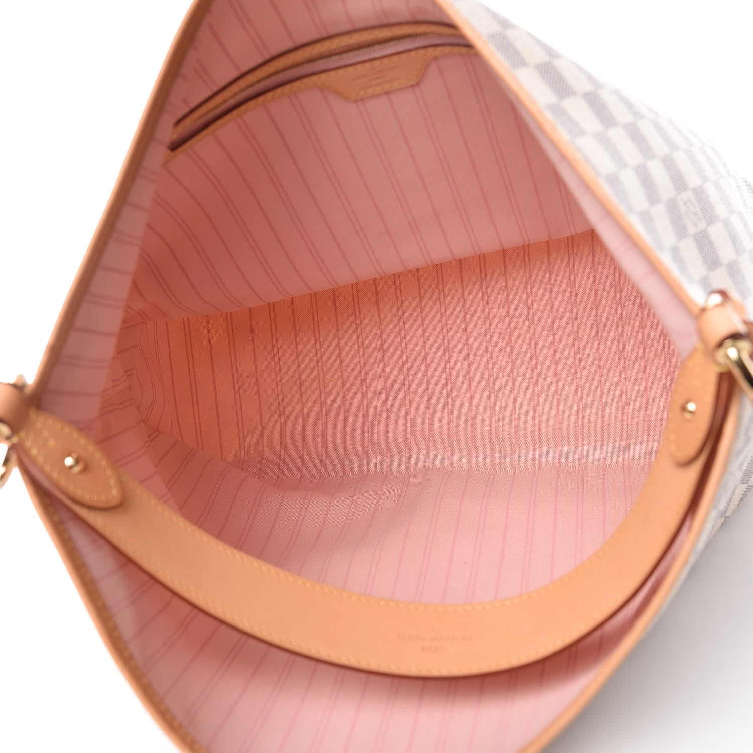 Louis Vuitton Damier Azur Delightful MM Rose Ballerine 7 of 9