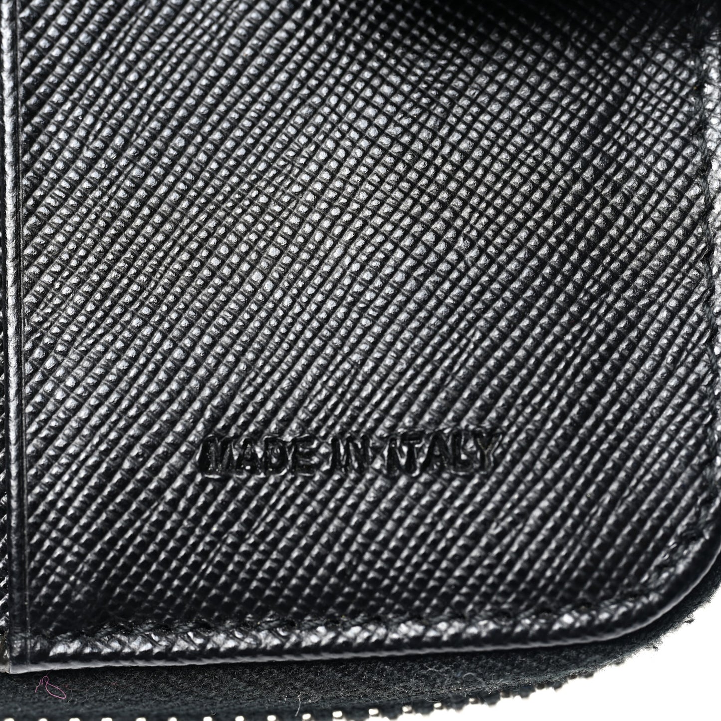 Tessuto Nylon Compact Zip Around Wallet Black