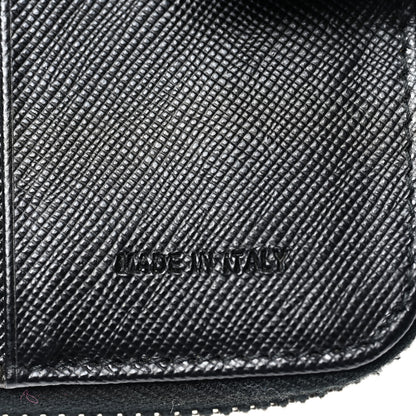 Prada Tessuto Nylon Compact Zip Around Wallet Black 7 of 8