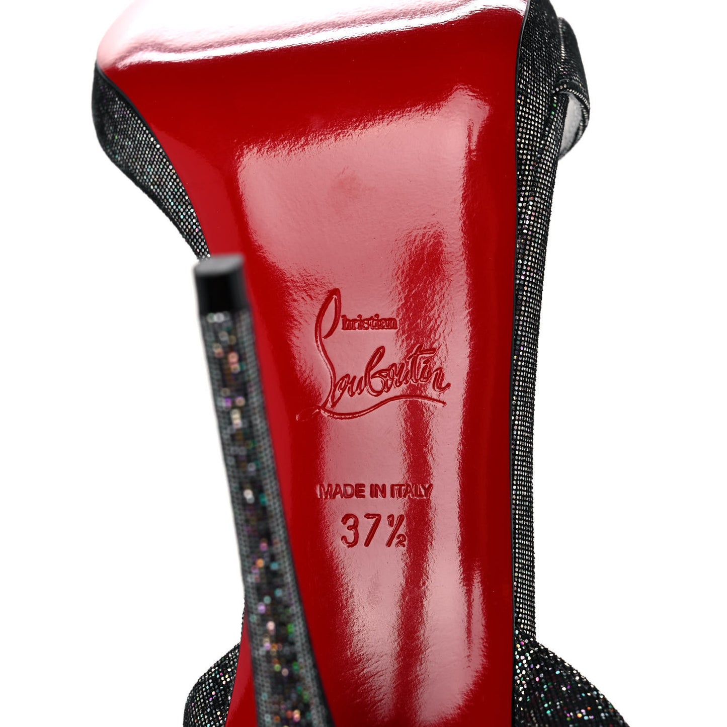 Glitter Disco Loubi Queen 120 Sandals 37.5 Multicolor