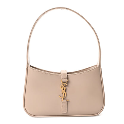 Saint Laurent Vegetable Le 5 A 7 Mini Hobo Dark Beige 1 of 10