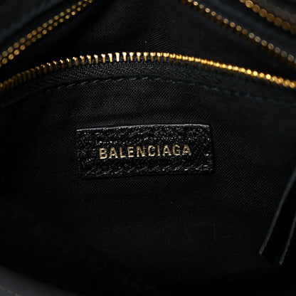 Balenciaga Chevre Gold Metallic Edge Hardware Mini City Black 6 of 11
