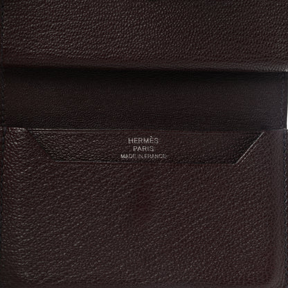 Hermes Chevre Mysore Mini Bearn Wallet Rouge H 6 of 8