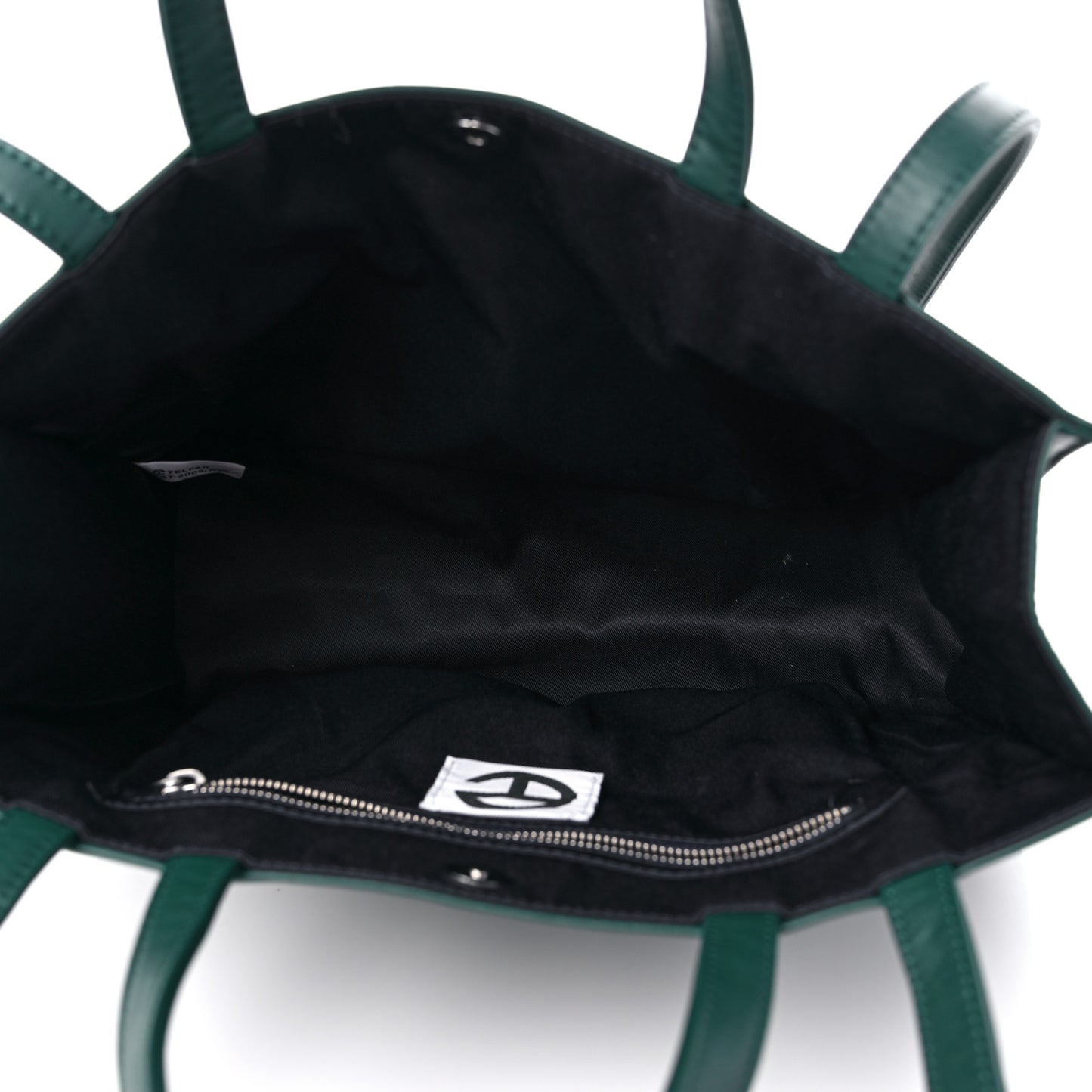 Vegan Leather Medium Shopping Bag Dark Olive