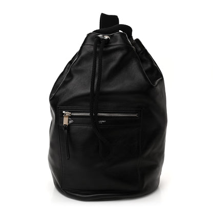 Saint Laurent Smooth Calfskin City Sailor Drawstring Backpack Black 3 of 11