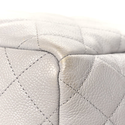 Chanel Caviar Quilted Small Chain Bucket Bag Light Gray 12 of 15